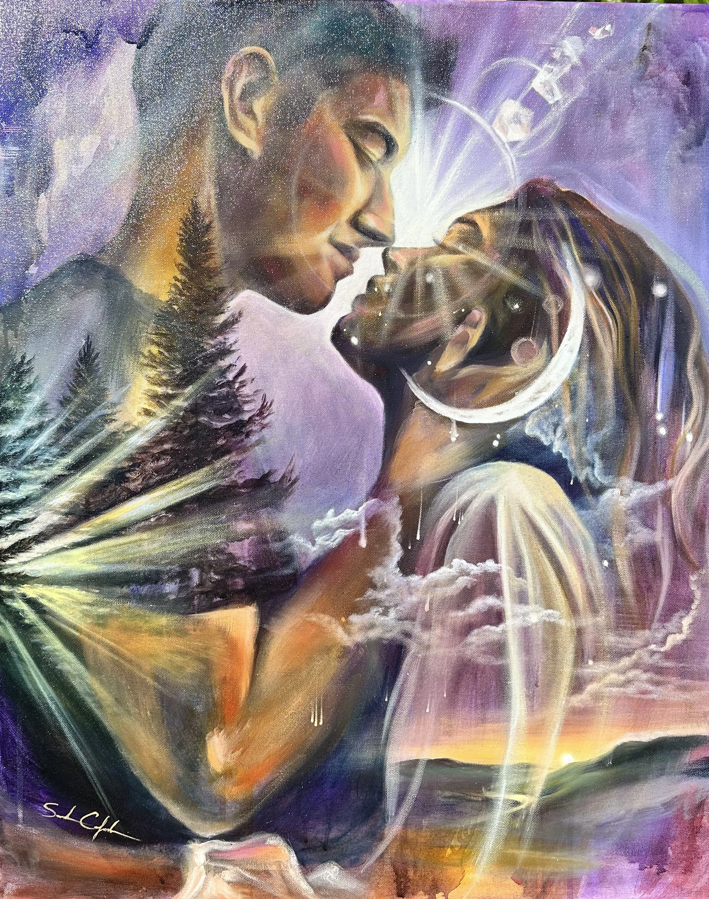 Original Art — Acrylic Earth - Art by Sarah Calzada